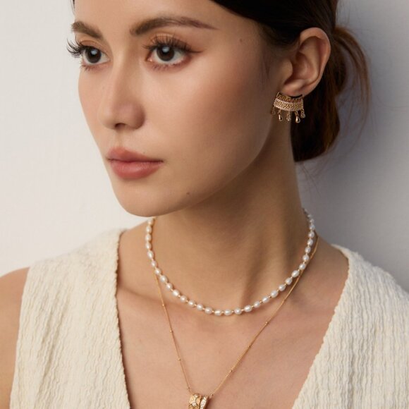 ✨ Artisan Original Pavé Crystal Chandelier Stud Earrings | S925 Gold - Picture 9 of 11